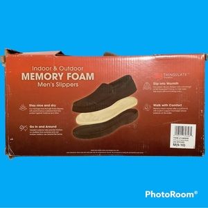 NEW Original Weatherproof Vintage Memory Foam Men's Slippers Size M 9-10 in box
